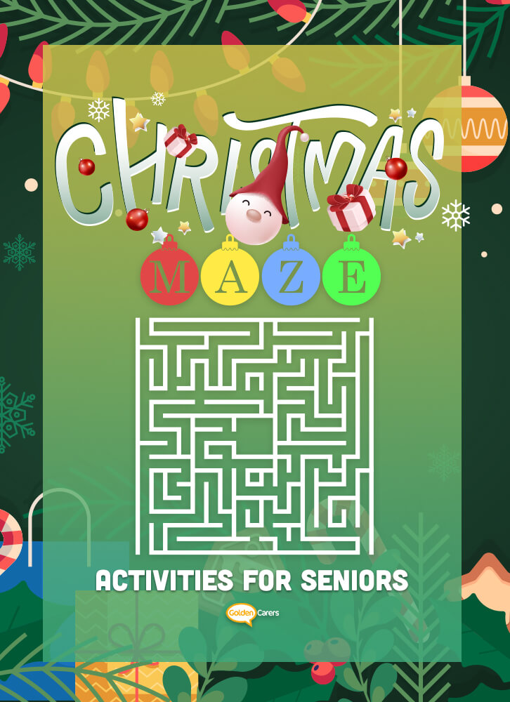 Here is a fun collection of Christmas themed mazes for residents to engage in by themselves or with a caregiver.