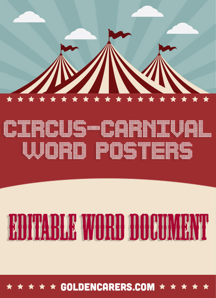 Here are some carnival / circus-themed posters to customize!