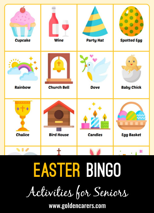 A beautiful Easter-themed Bingo Game to enjoy! 