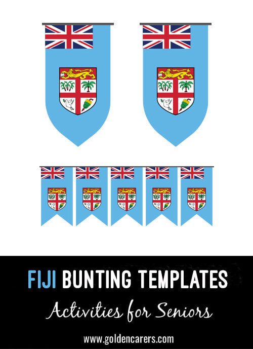 Fiji Bunting templates for a Fijian party!