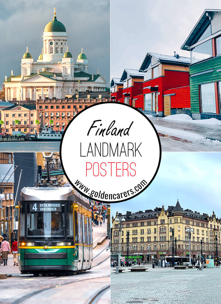 Posters of famous landmarks in Finland!