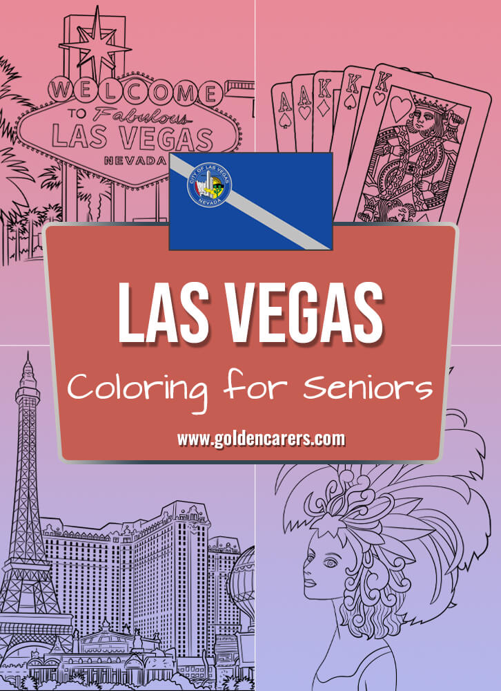 Here are some Las Vegas-themed coloring templates to enjoy!