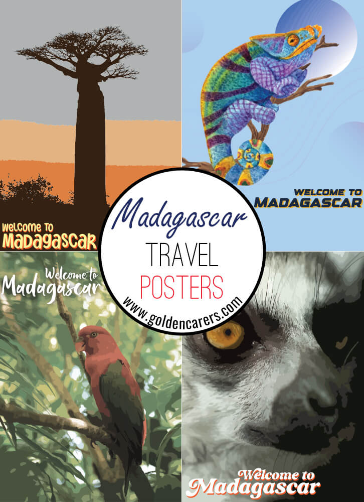 Posters of famous tourist destinations in Madagascar!
