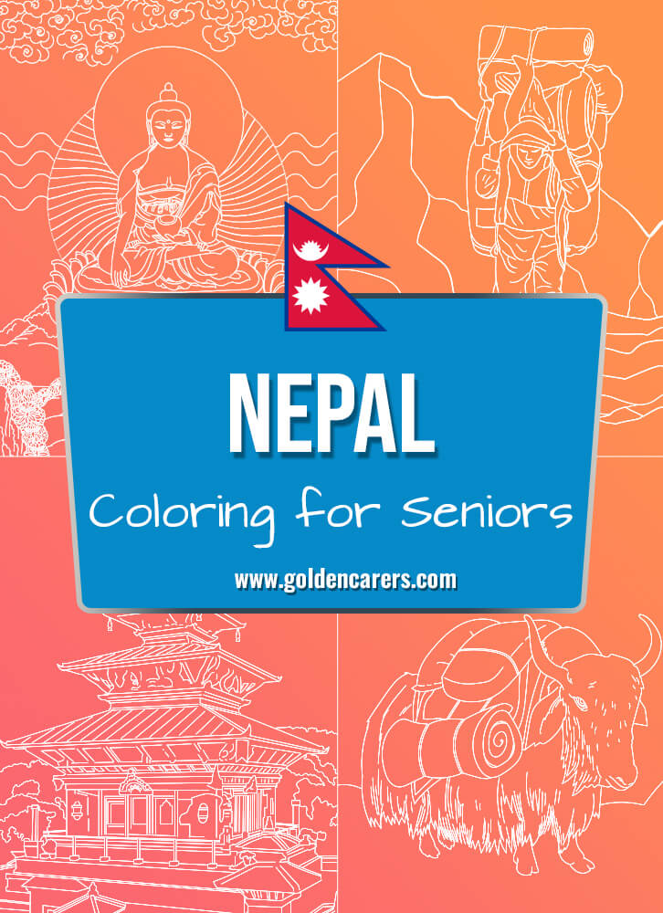 Here are some Nepal-themed coloring templates to enjoy!