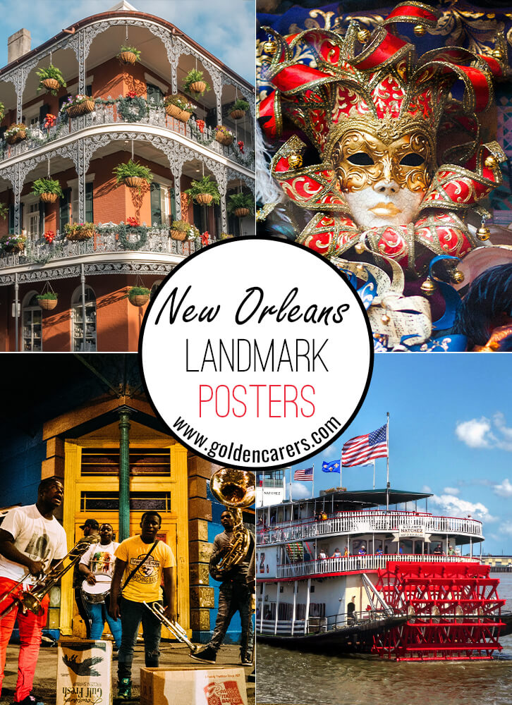 Posters of famous landmarks in New Orleans!
