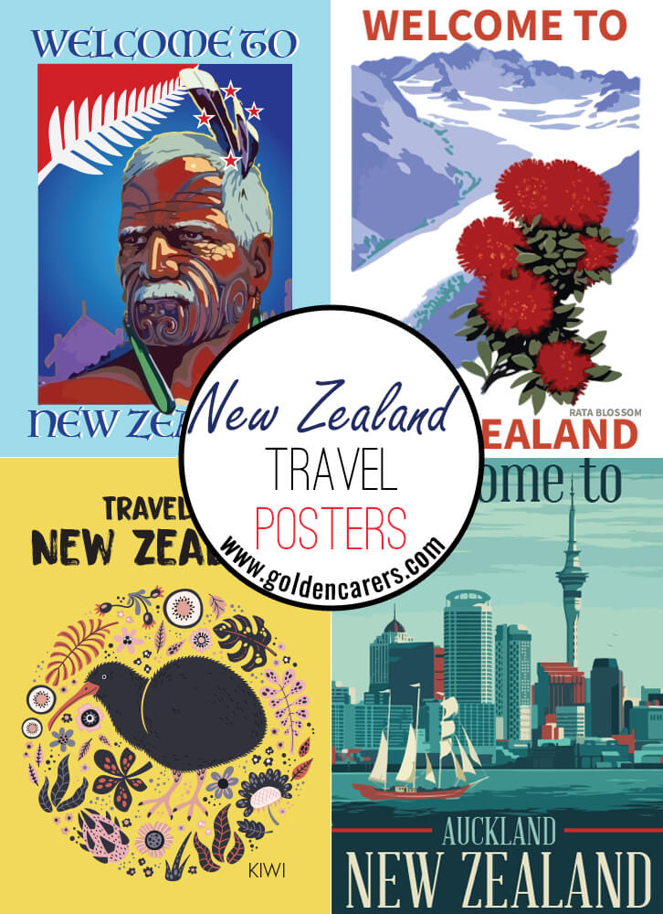 Posters of famous tourist destinations in New Zealand!