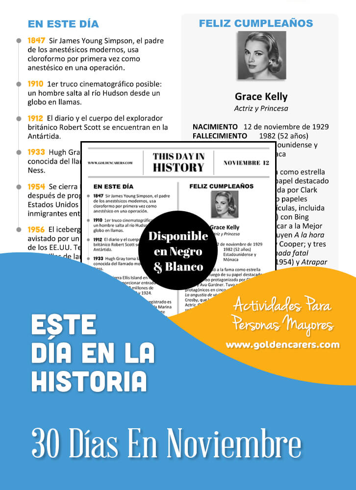 This Day in History - November - Spanish Version