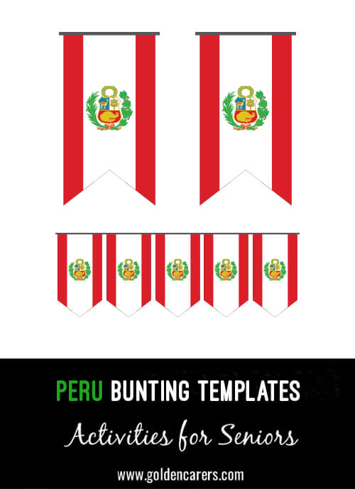 Fiji Bunting templates for a Peruvian party!