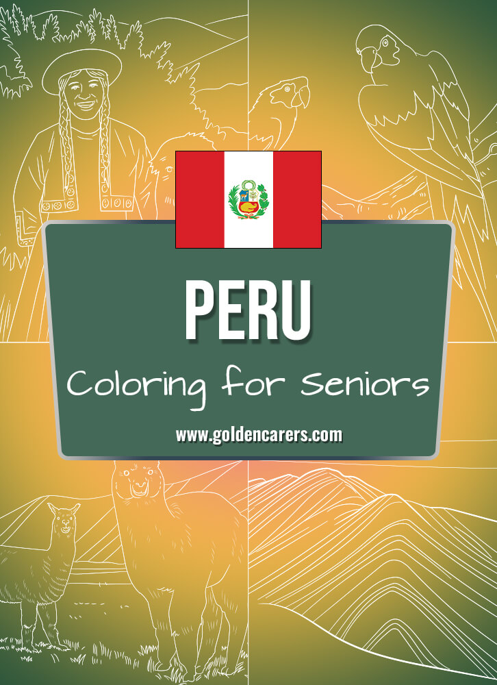 Here are some Peruvian-themed coloring templates to enjoy!