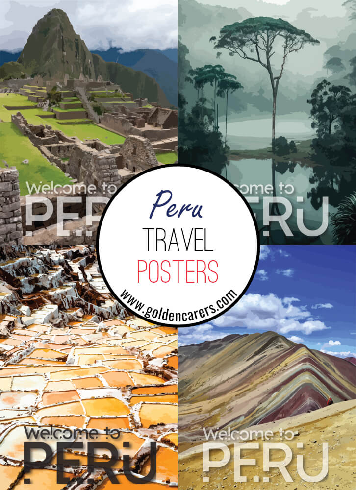 Posters of famous tourist destinations in Peru!