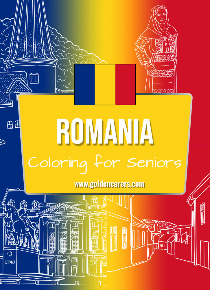 Here are some Romanian-themed coloring templates to enjoy!