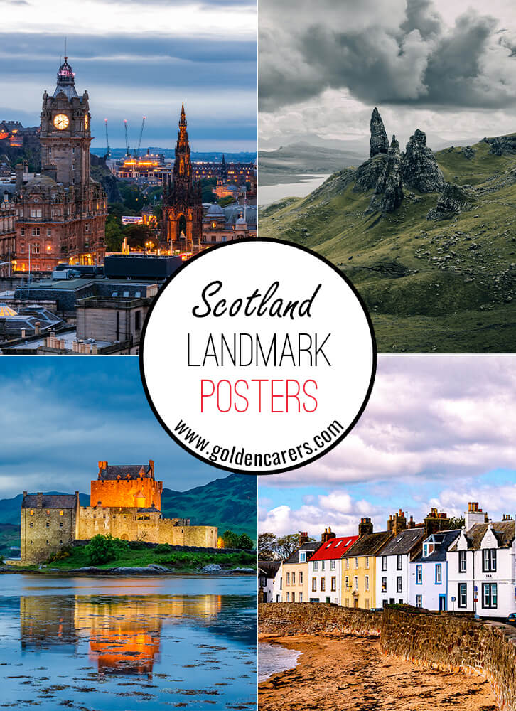 Posters of famous landmarks in Scotland!