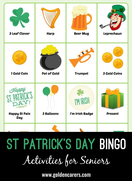 A St Patricks Day Day themed Bingo!