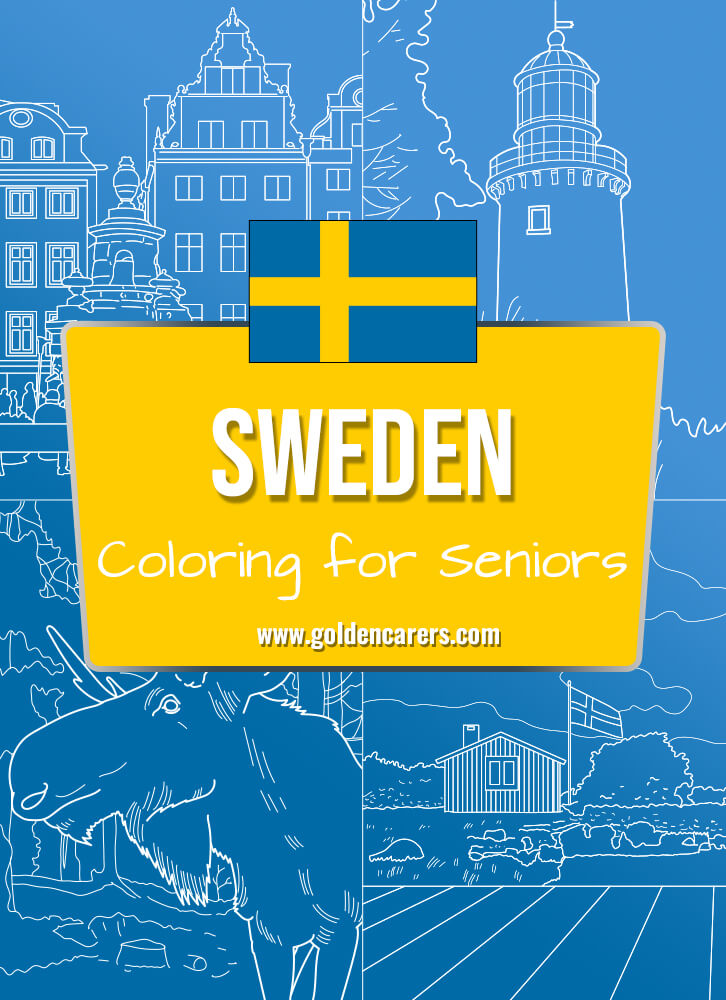 Here are some Swedish-themed coloring templates to enjoy!
