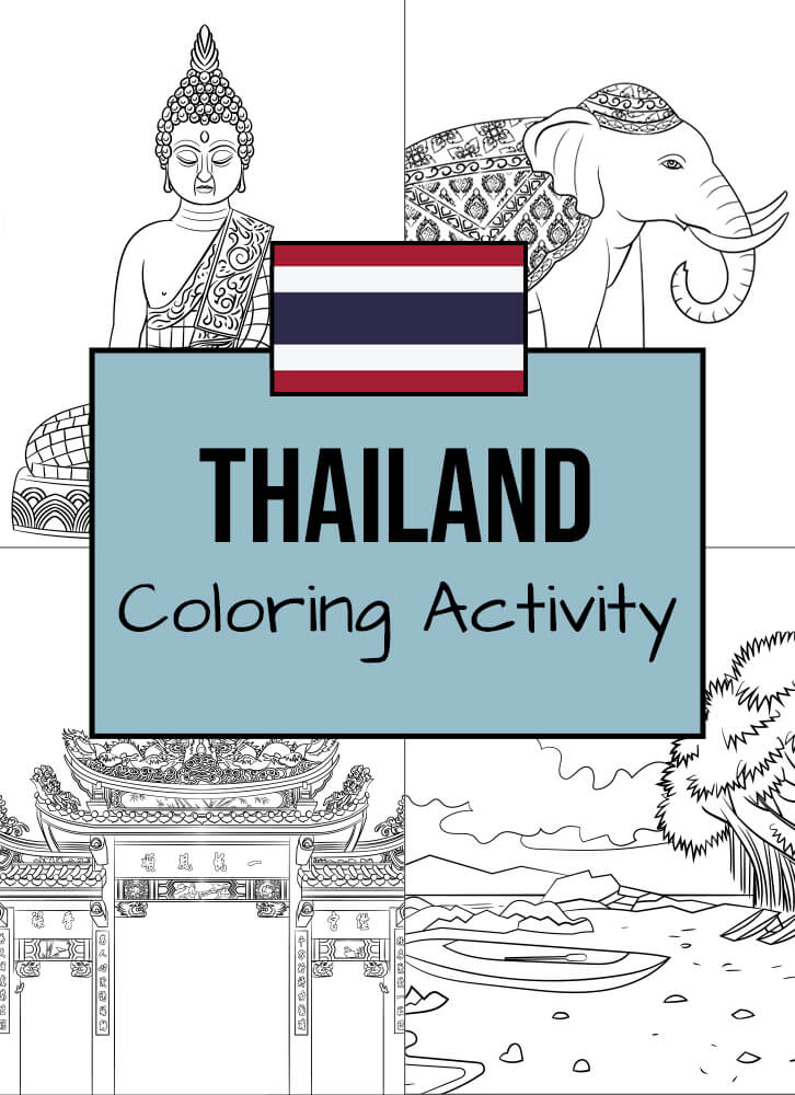 Here are some Thai-themed coloring templates to enjoy!