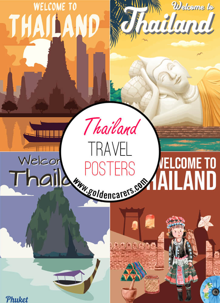 Posters of famous tourist destinations in Thailand!