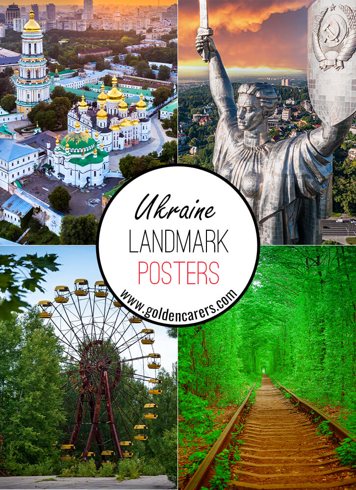 Posters of famous landmarks in Ukraine!