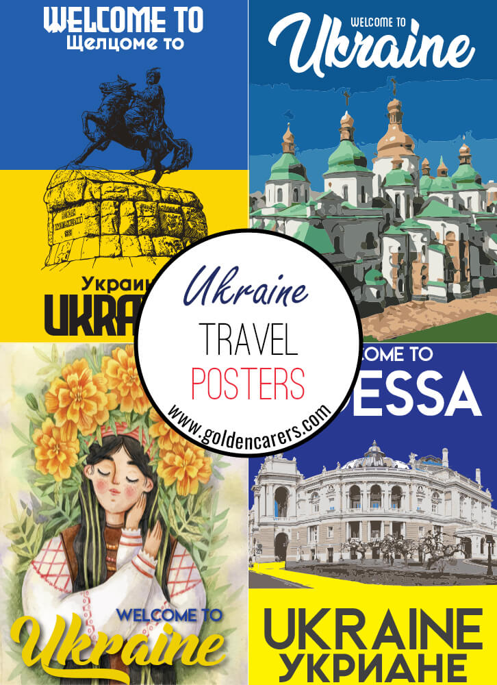 Posters of famous tourist destinations in Ukraine!