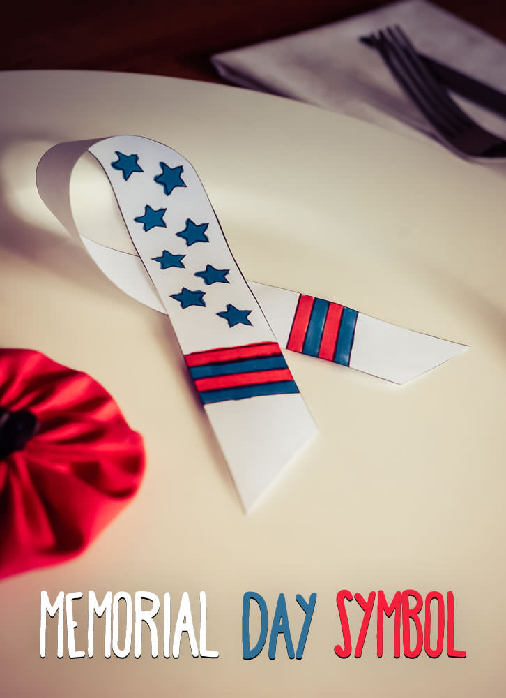 Here is a nice decoration to be placed on dining tables on Memorial Day, along with lapel Poppies. 