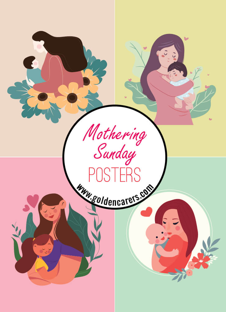 Posters to help celebrate Mothering Sunday!