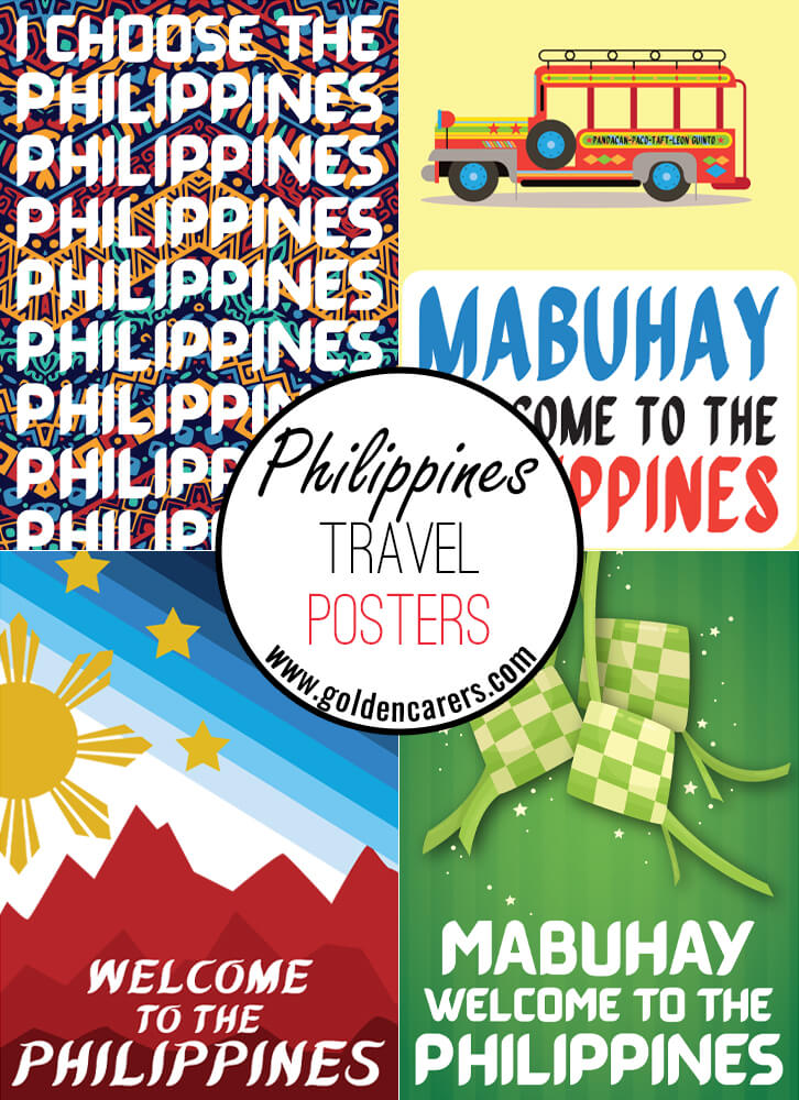 Posters of famous tourist destinations in the Philippines!