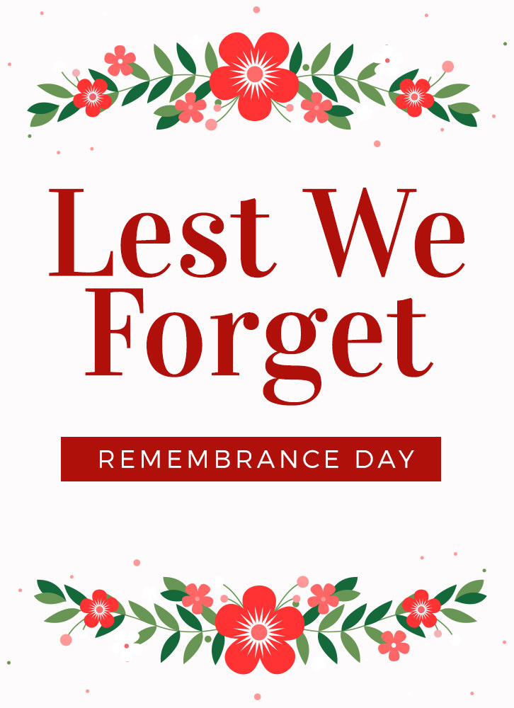 Remembrance Day Poster for Printing
