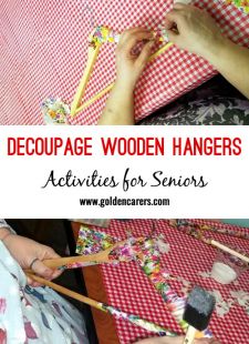 Decoupage Wooden Hangers