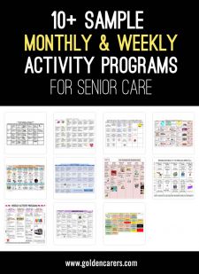 Sample Activities Calendars