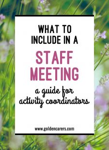 What to Include in a Staff Meeting