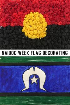 NAIDOC Week Flag Decorating