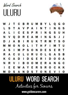 Uluru Word Search