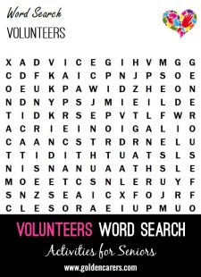 Volunteers Word Search