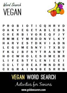 Vegan Word Search