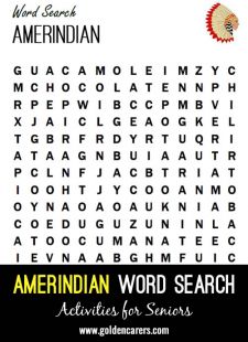 Amerindian Word Search