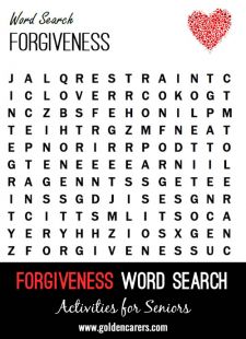Forgiveness Word Search