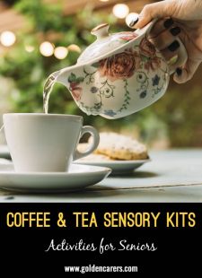 Coffee and Tea Sensory Kit Inspiration