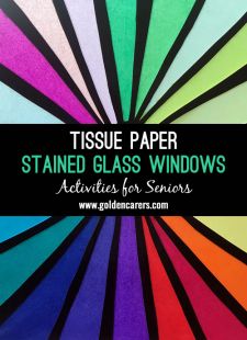 Tissue Paper Stained Glass Windows