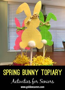Spring Bunny Topiary