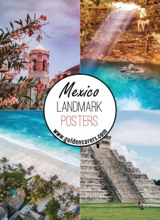 Mexico Landmark Posters