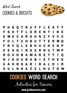 Cookies & Biscuits Word Search