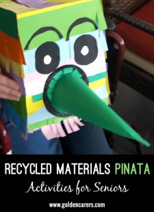 Recycled Materials Mexican Pinata