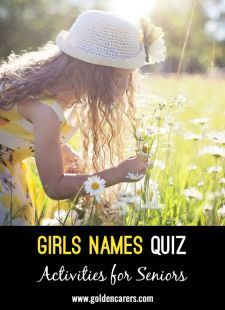 Girls Names Quiz