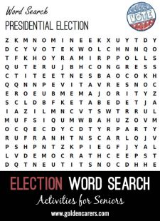 Presidential Election Word Search