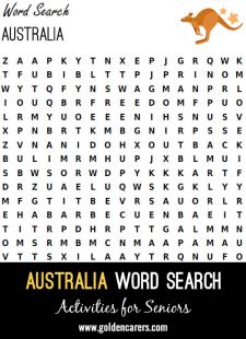 Australia Word Search