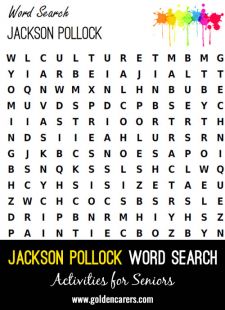 Jackson Pollock Word Search