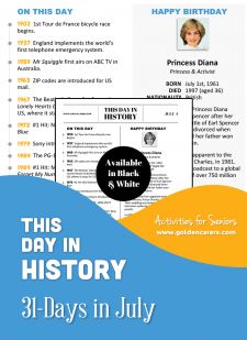 This Day in History for Seniors: July