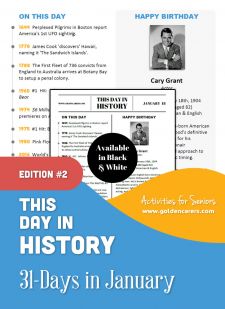This Day in History for Seniors: January - 2nd Edition