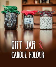 Gift Jar and Candle Holder