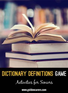 Dictionary Definitions Game