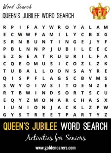 Queen's Jubilee Word Search